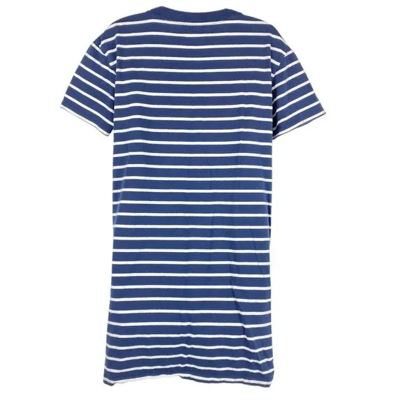 Madewell Blue & White Stripe Skater T-shirt Dress Sz S - Image 8