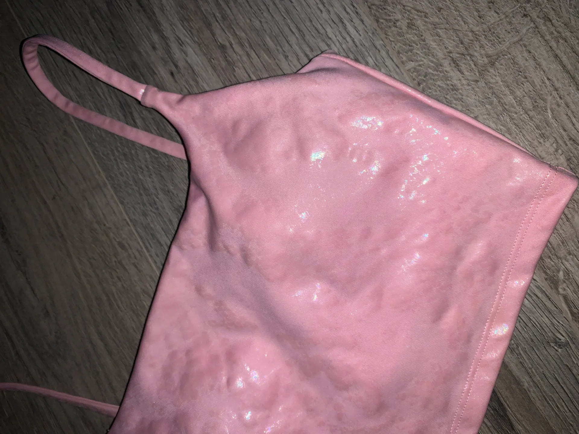 CARBON38 METALLIC SNAKESKIN CROPPED CAMI TANK TOP SPORTS BRA - Image 4