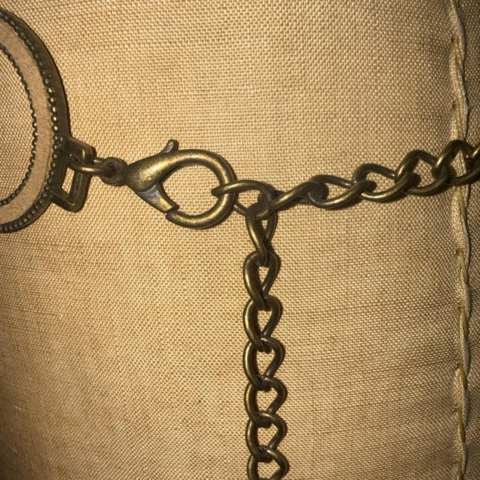 Vintage Womens Belt Silver Metal Chain Circles 90s Y2K Flirty Retro Grunge Sexy - Image 6