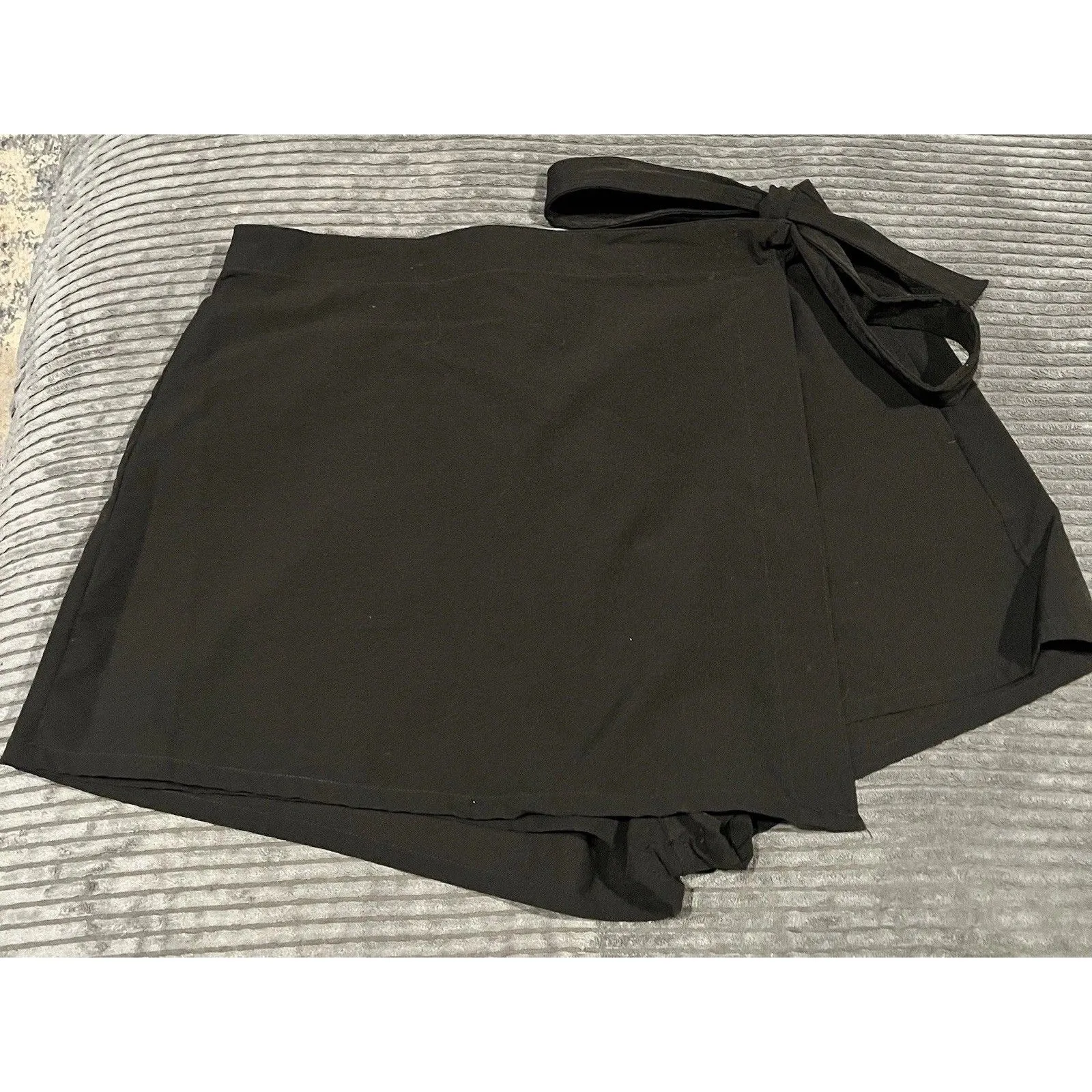 POPFLEX Wrap Skort Black XL Ballet Athleisure Built - Image 2