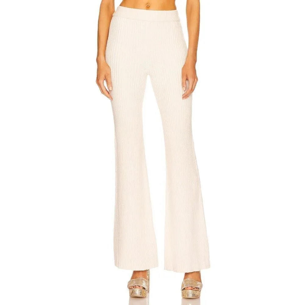 House of Harlow 1960 Akari Wide Leg Pant in‎ Ivory - Image 2