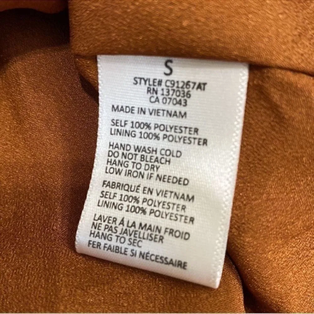 Paper Crane Floral Print Brown Skirt Set(Size Small) - Image 7