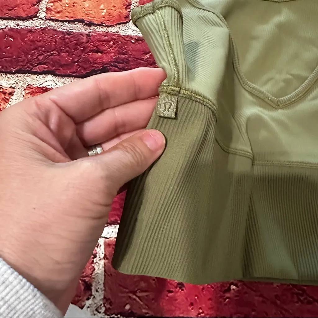 Lululemon Power Pivot Tank Top Ribbed Size 10 - Image 8