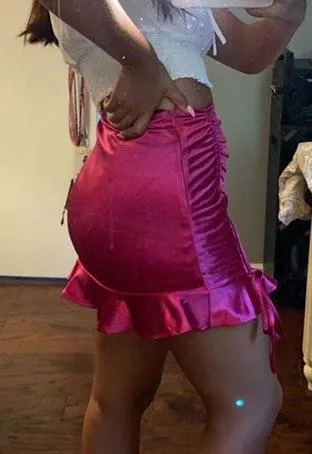 Forever 21 Pink Satin Skirt - Image 3