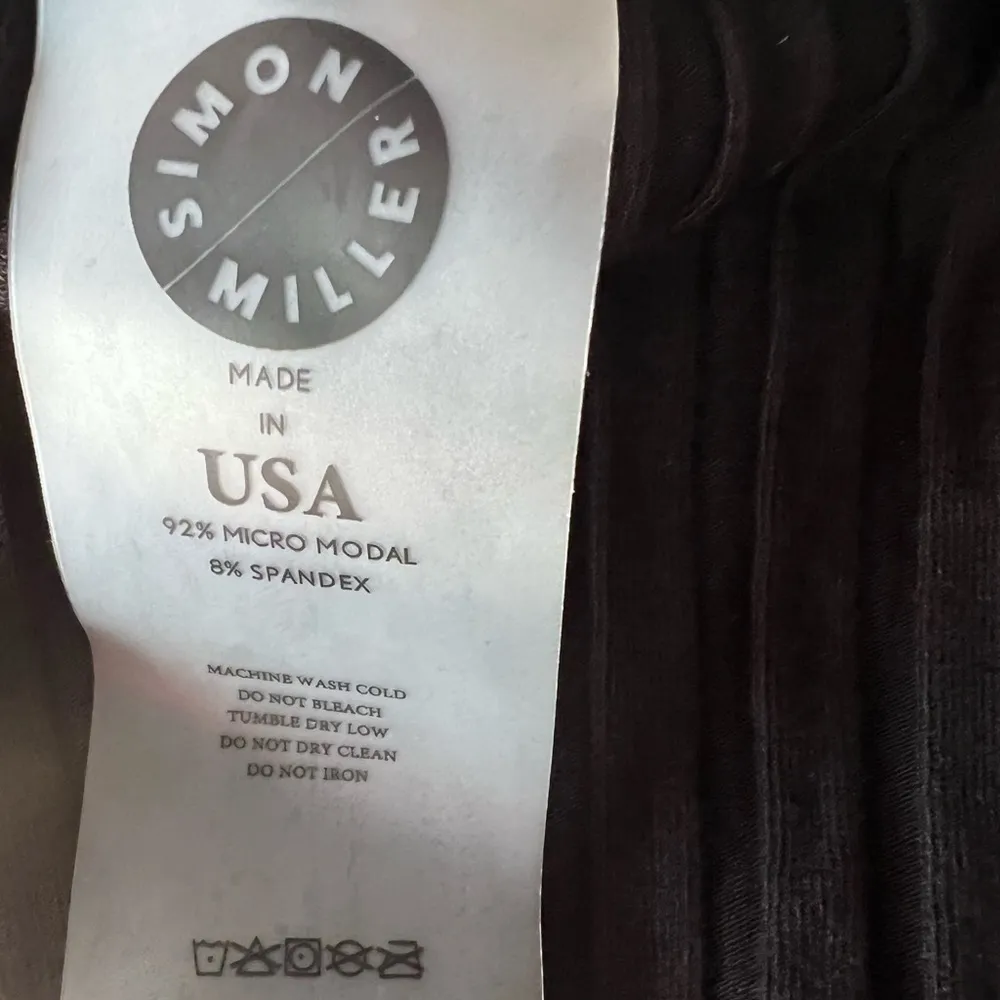 Simon Miller Rib Tueta Black Cropped Tube Top Size Large NWT - Image 6