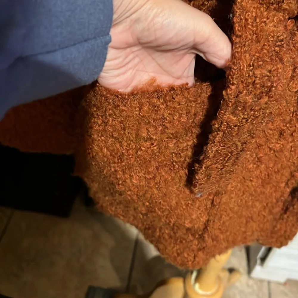 faux fur collar, belted coat woman’s size S 
Boho, gypsy - Image 7