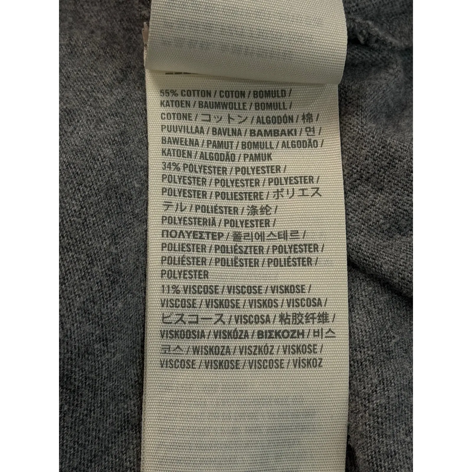 Abercrombie Fitch Gray Crewneck Raglan Sleeve Sweatshirt Top Women's Size L - Image 5