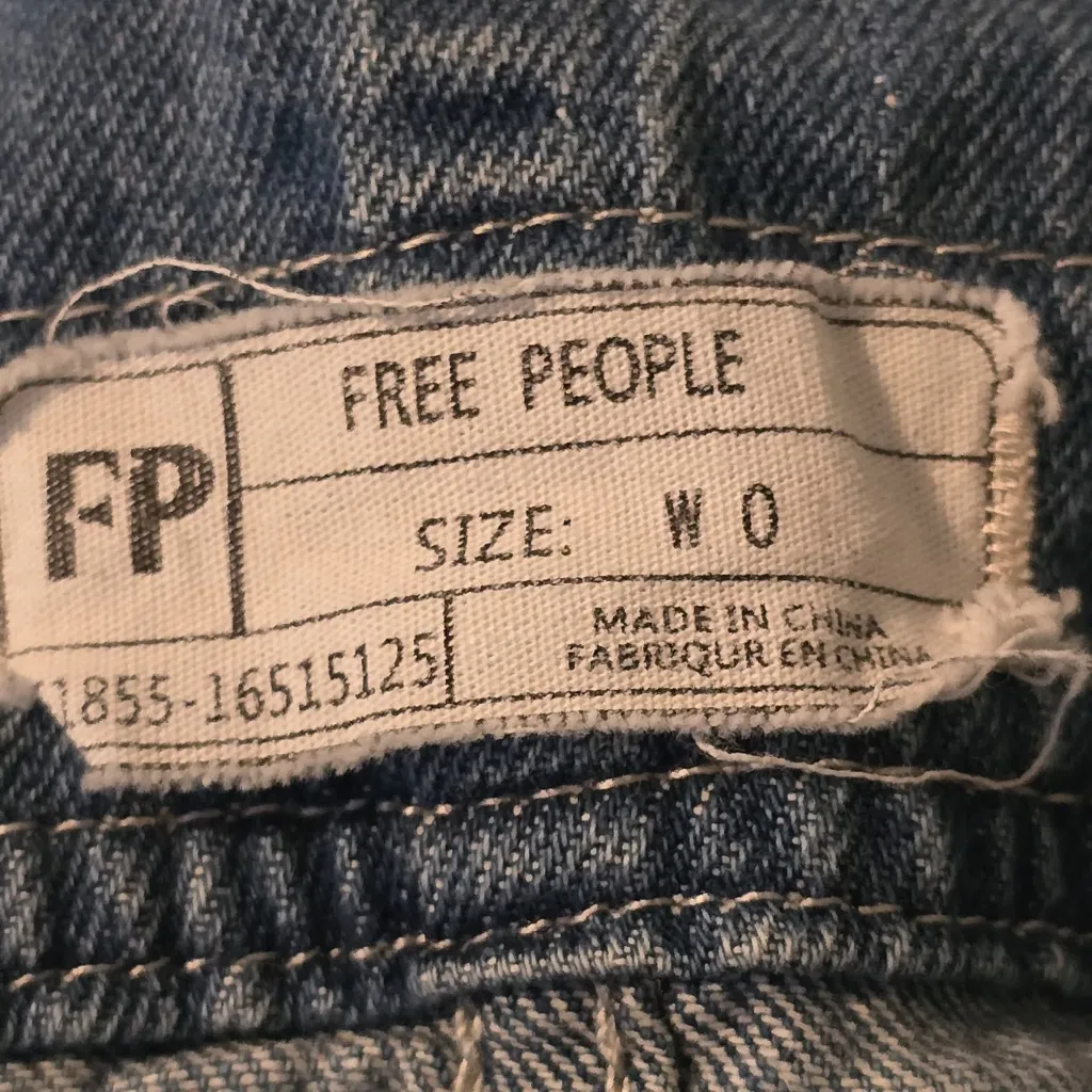 Free People Blue Denim Jumpsuit - Image 4