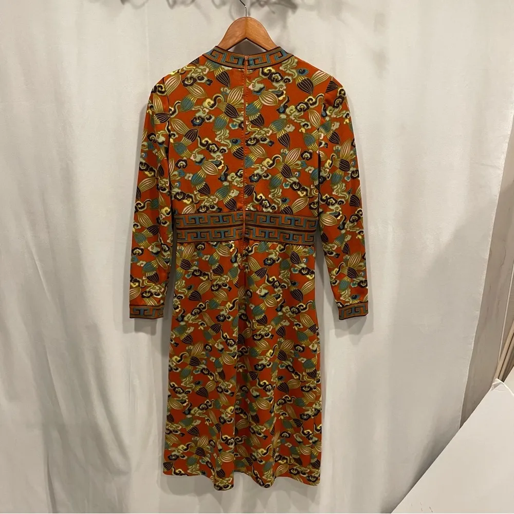 Vintage 1960’s Goldworm old money Saks boujee midi dress long sleeve luxury ✨✨ Orange Size M - Image 3