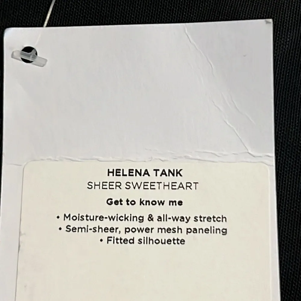 FABLETICS size XL Helena tank semi sheer sweetheart moisture wicking power mesh - Image 9