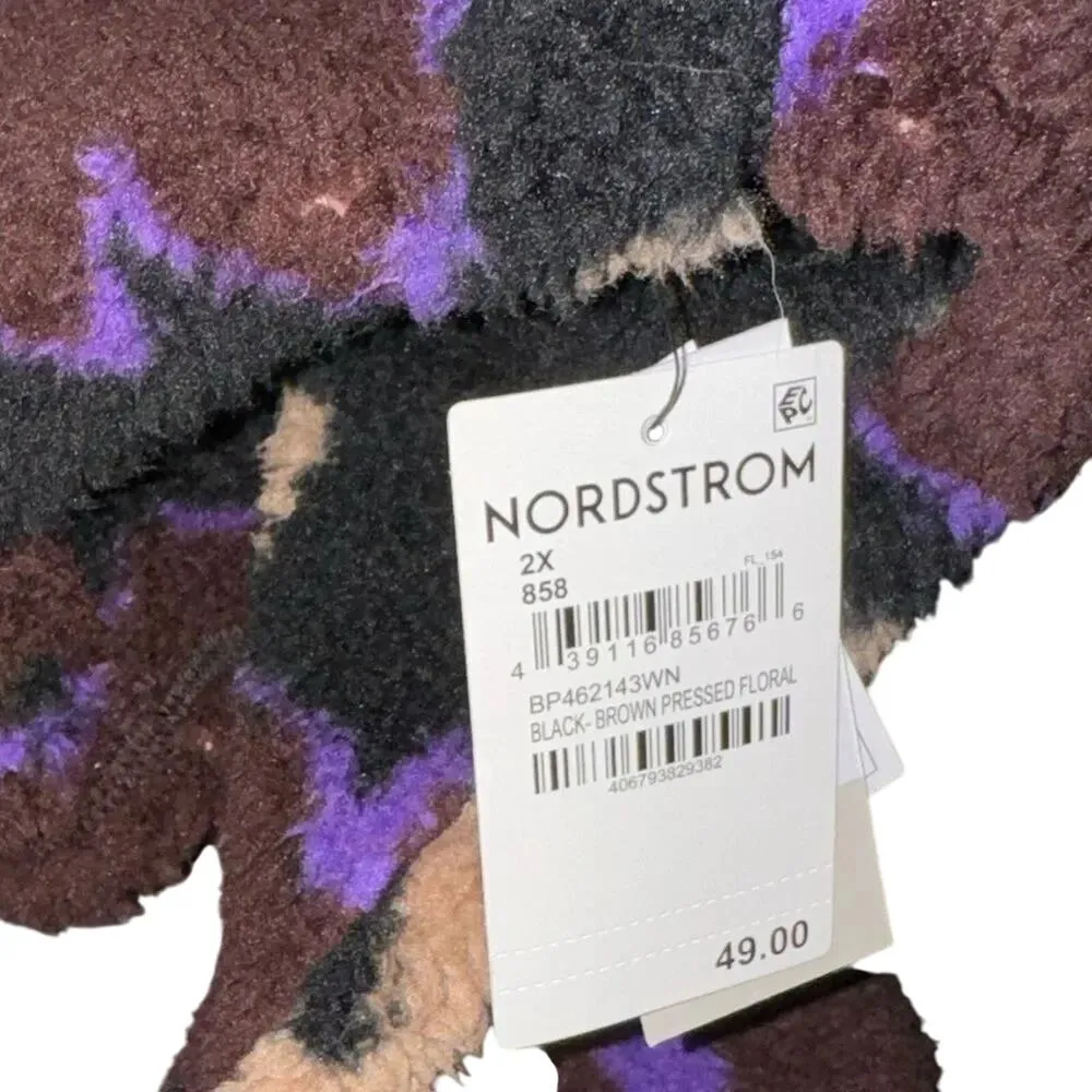 BP High Pile Fleece Long Sleeve Floral Pullover Sweatshirt Size 2X New w/ Tag - Image 7