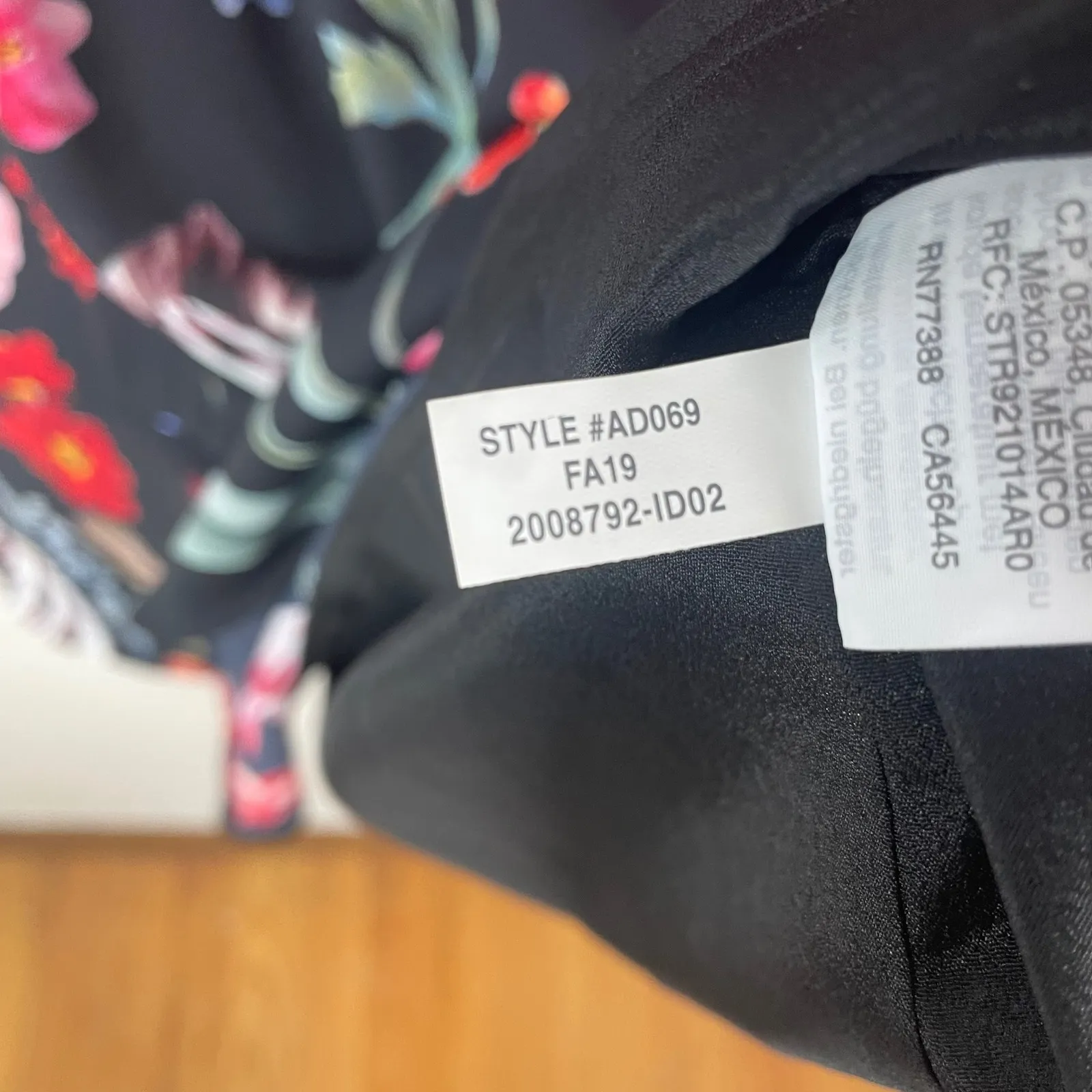 J. Crew Floral Midi‎ Dress Long Sleeve Women's Size 4 Tie Waist Midnight Dutch - Image 7