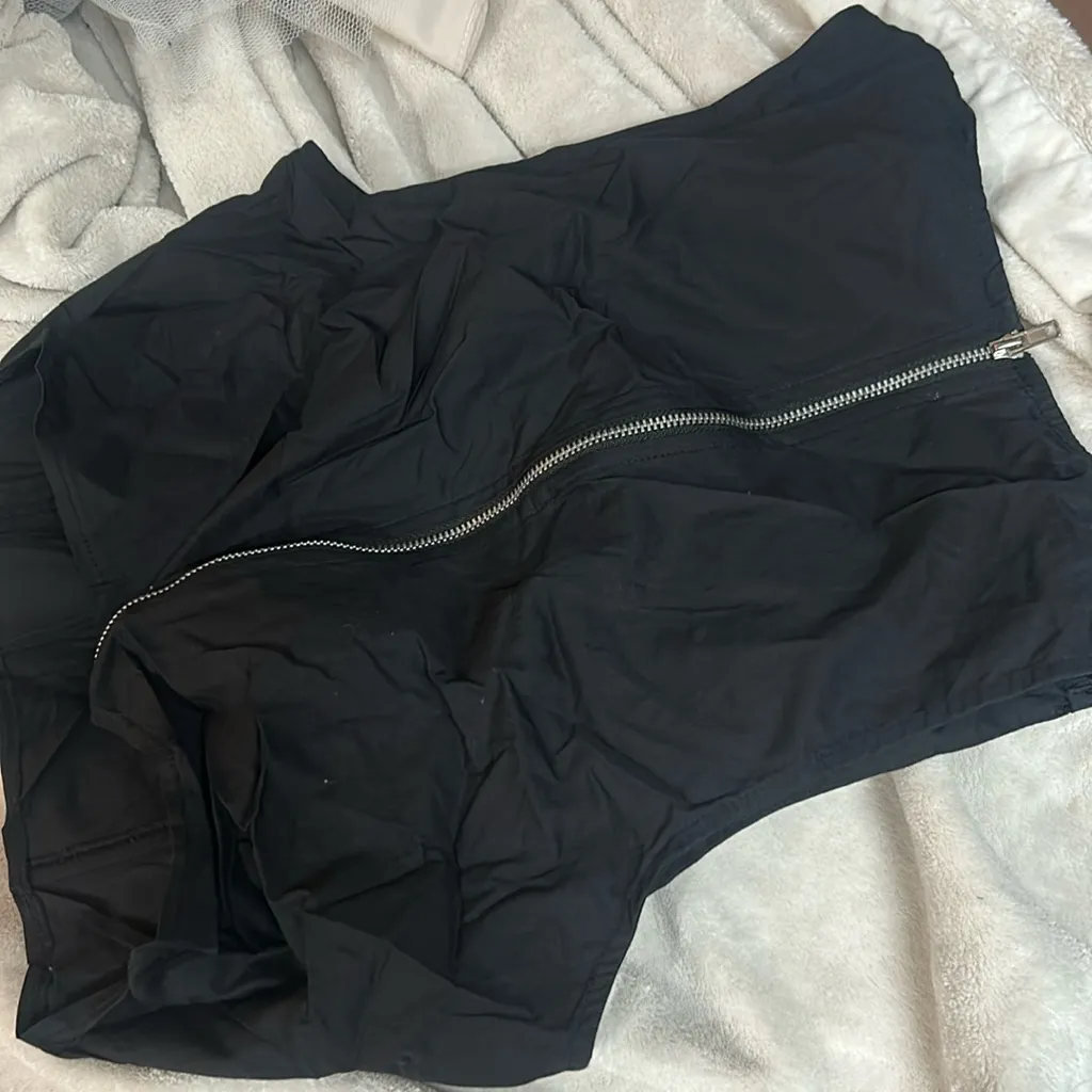 Kendall & Kylie Black‎ Corset Zip Up Blouse Size XS - Image 6