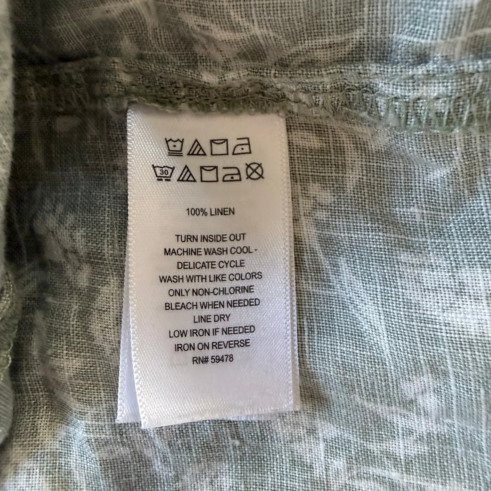 Joie 100% Linen Tiered Sleeveless Babydoll V Neck Mini Dress in Green Floral XS - Image 7