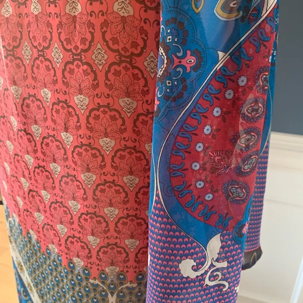 Hello Miss Silky Semisheer Dress Tunic Coverup Womens Small - Image 4