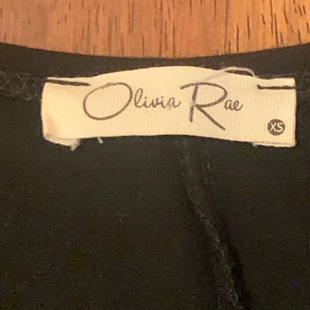 Olivia Rae Dress XS Black Mini T-Shirt dress Short sleeve - Image 2