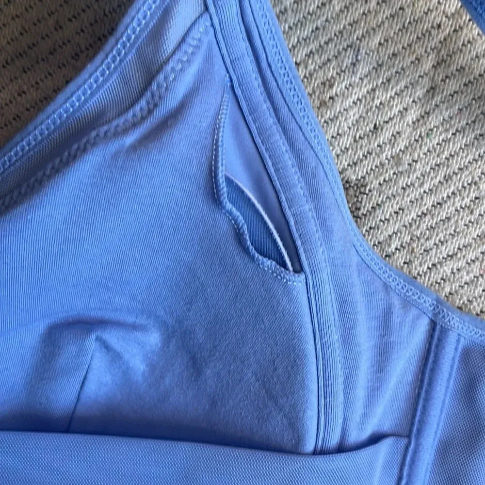 Rhonda Sheer Front Closure Butterknit removable pads adjustable straps bra Purple Size L - Image 13