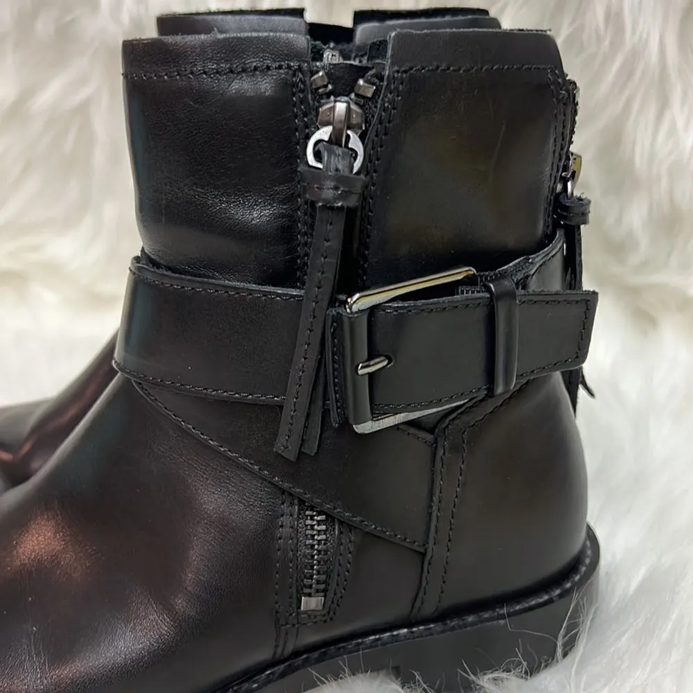 ECCO BOOTS | SARTORELLE 25 BUCKLE BOOT BLACK LEATHER SIZE 6 B29 - Image 3