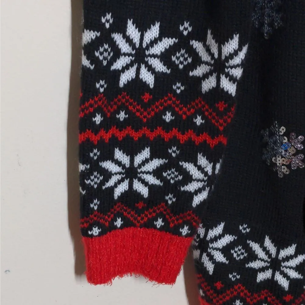 Holiday Time 3D Cool Santa Claus Ugly Christmas Sweater 1X (16W/18W) - Image 3