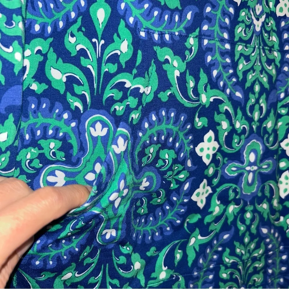 FRENCH TERRY HALF-ZIP PULLOVER - ROYAL MEDALLION Women’s Large - Image 4