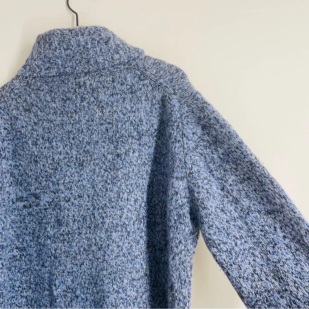 Rosanna Vintage Wool Angora Turtleneck Sweater L Women’s Heather Blue Size L - Image 5