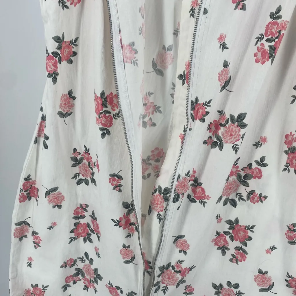 NOBO full zip pink floral sleeveless mini dress, size‎ XXXL (21) Size undefined - Image 3