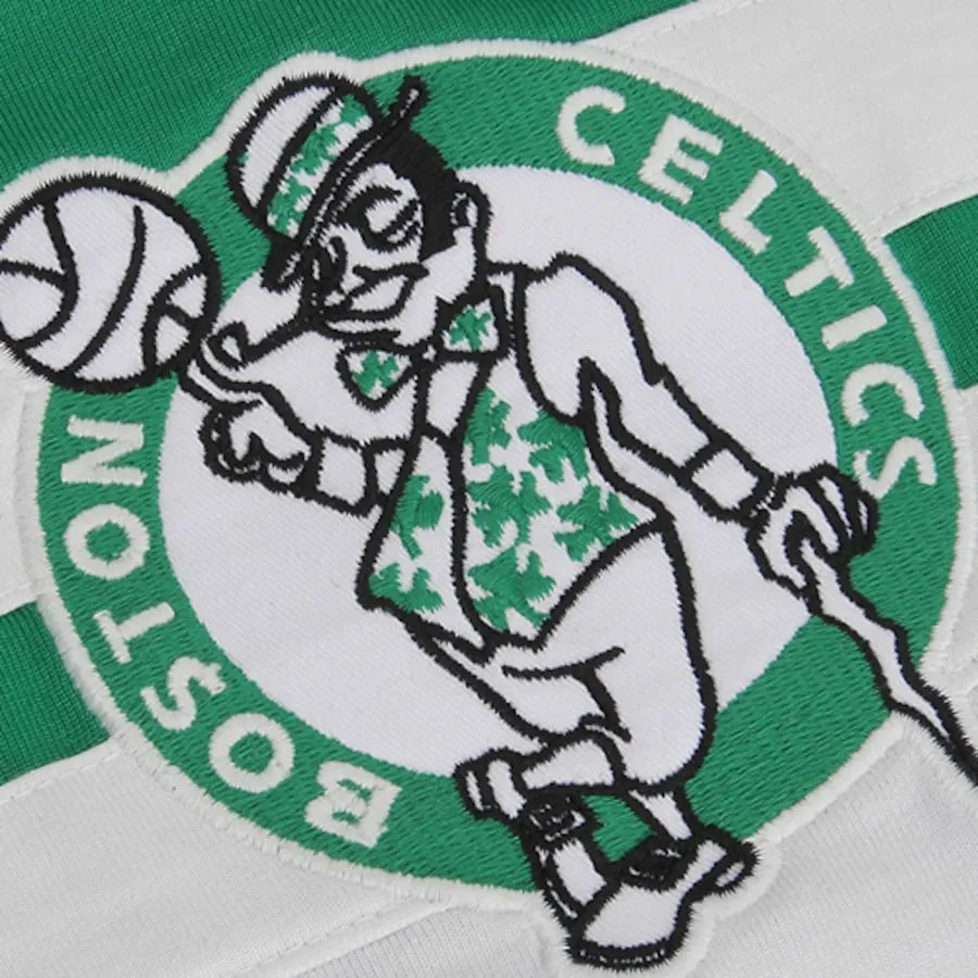 '47 Brand Boston Celtics Gameday Track Jacket Kelly Green/White Size S White - Image 2