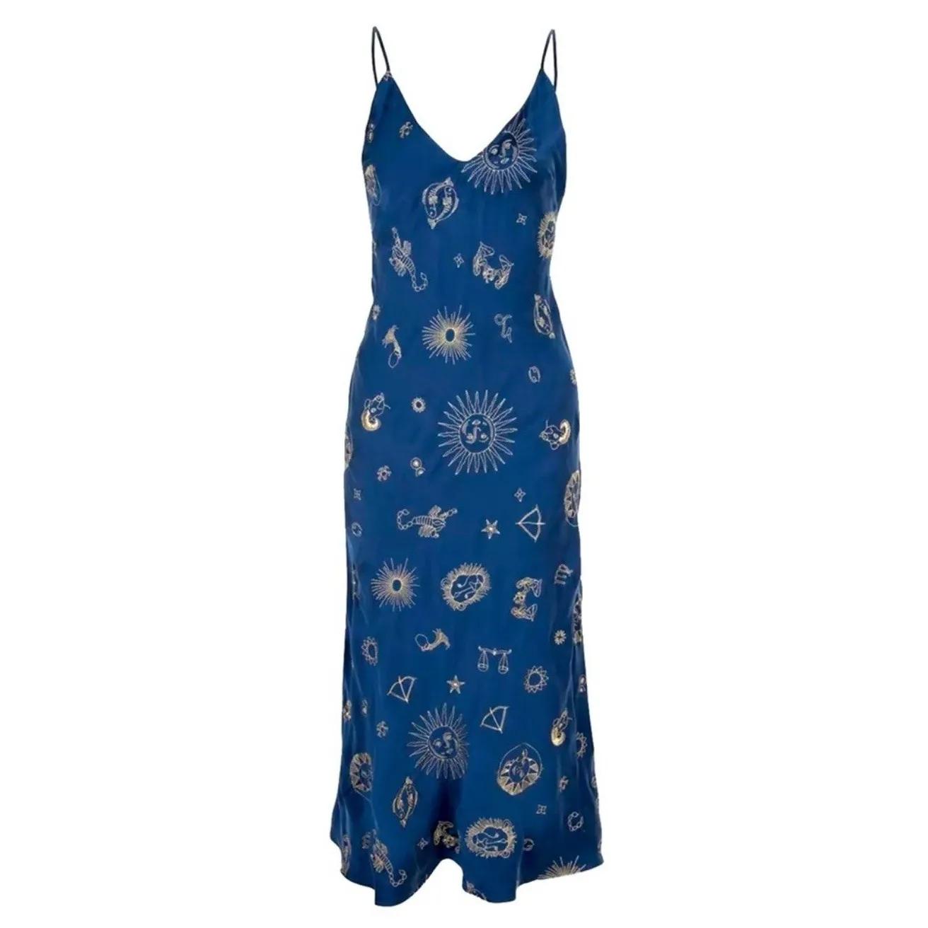 Realisation par The 1996 Zodiac Silk Embroidered Slip Dress Sz M - Image 5