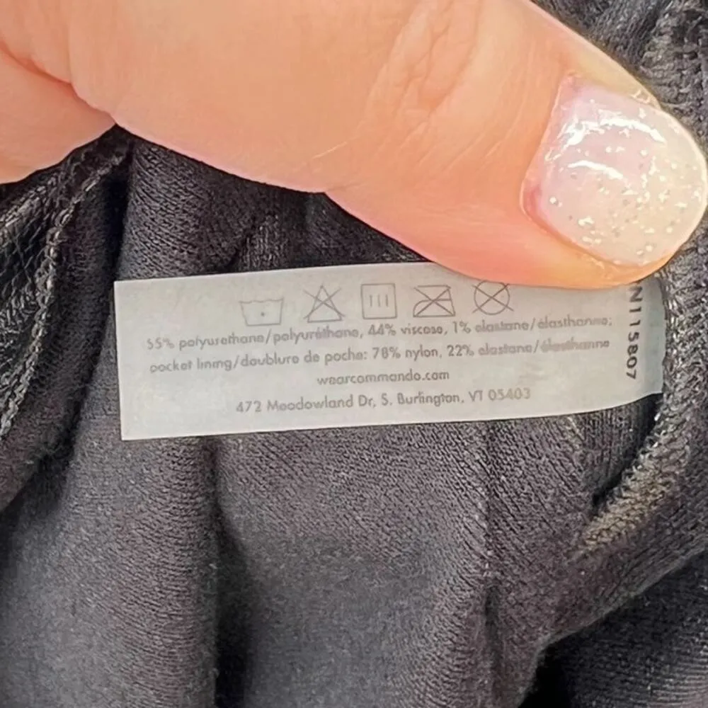 Commando Faux Leather Joggers‎ SLG45 Black Pants Pull-On Size Small - Image 13