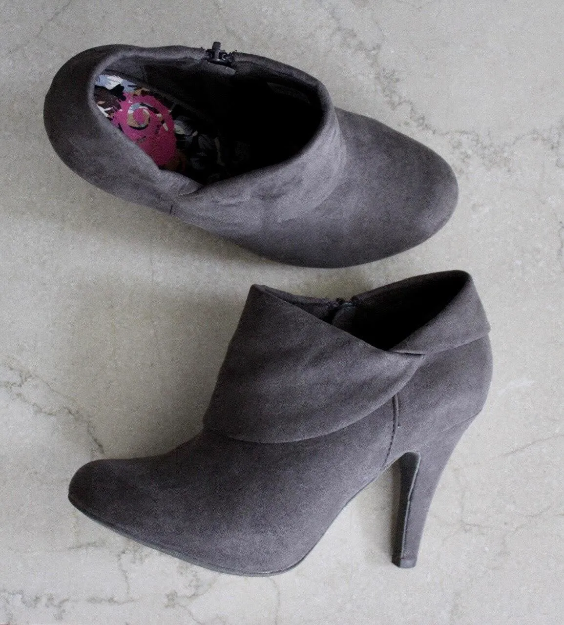 | Gray Folded Bootie - Image 3
