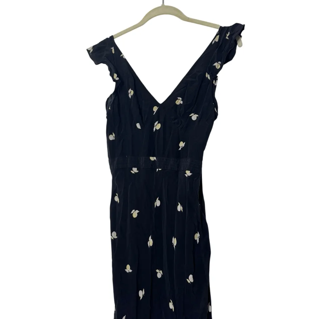 Jason Wu Black Floral Flutter Sleeve Dress - Image 6