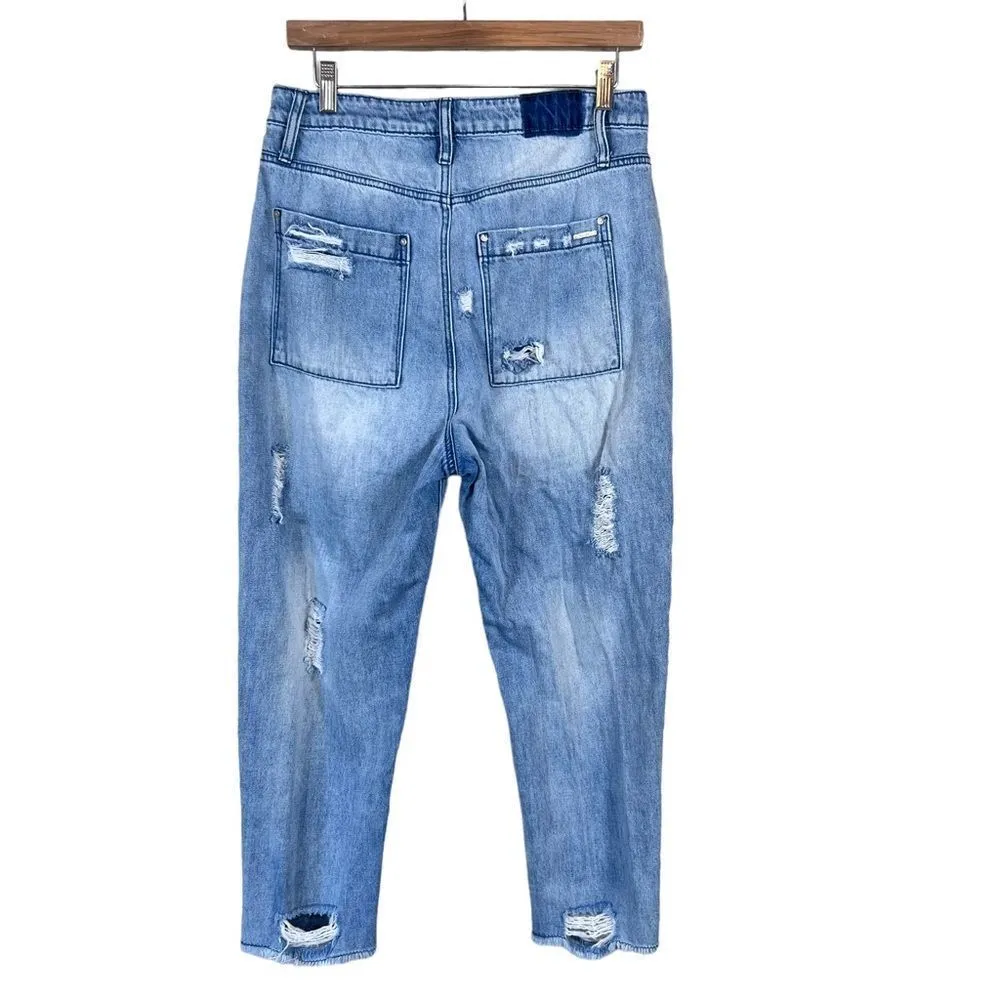 Insane Gene Slouch Vintage Patched Work Jeans Blue Size undefined - Image 14