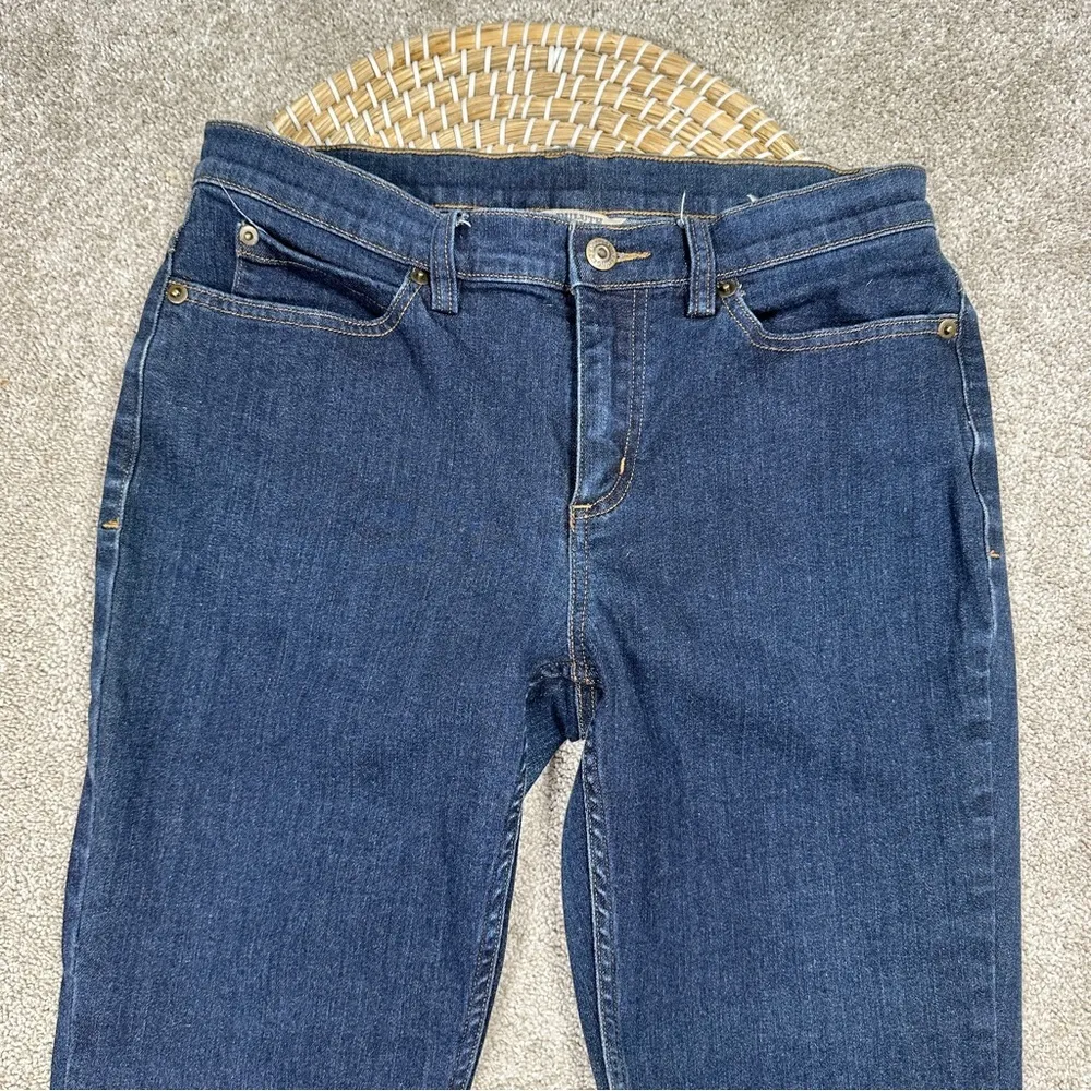 Duluth Trading Co Women's Daily Denim Bootcut Jeans Mid Rise Medium Wash 8X31 Blue Size 8 - Image 5