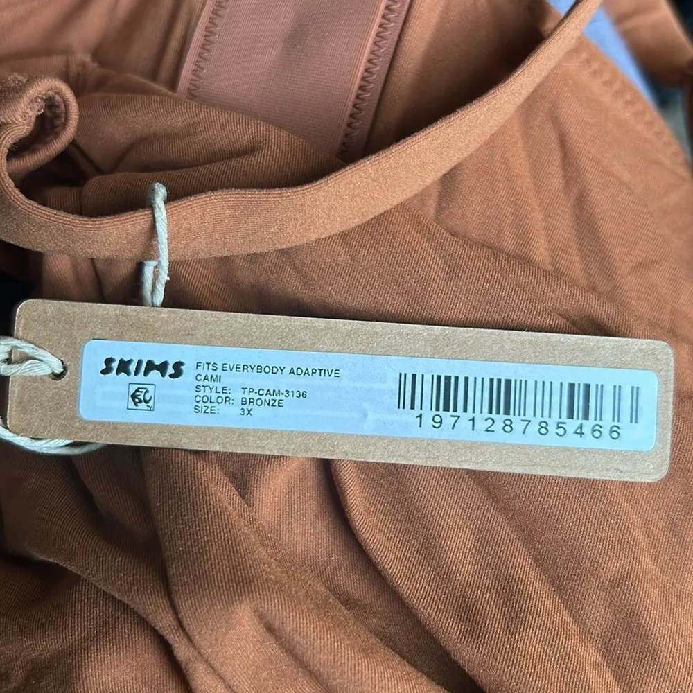 SKIMS Fits Everybody Adaptive Cami, women’s, bronze color, TP-CAM-3136, NWT - Image 3