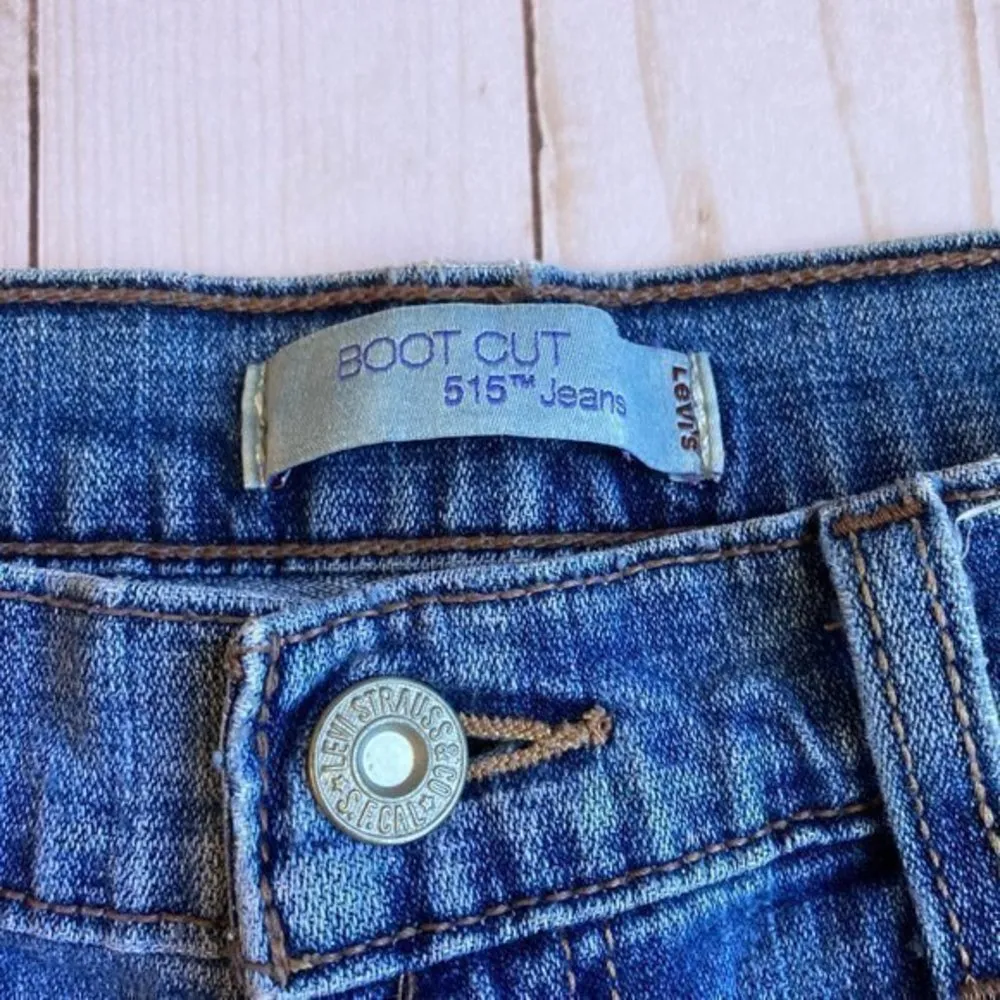 Levi's 515 Bootcut Medium Wash Rigid Denim Jeans Sz 8 - Image 4