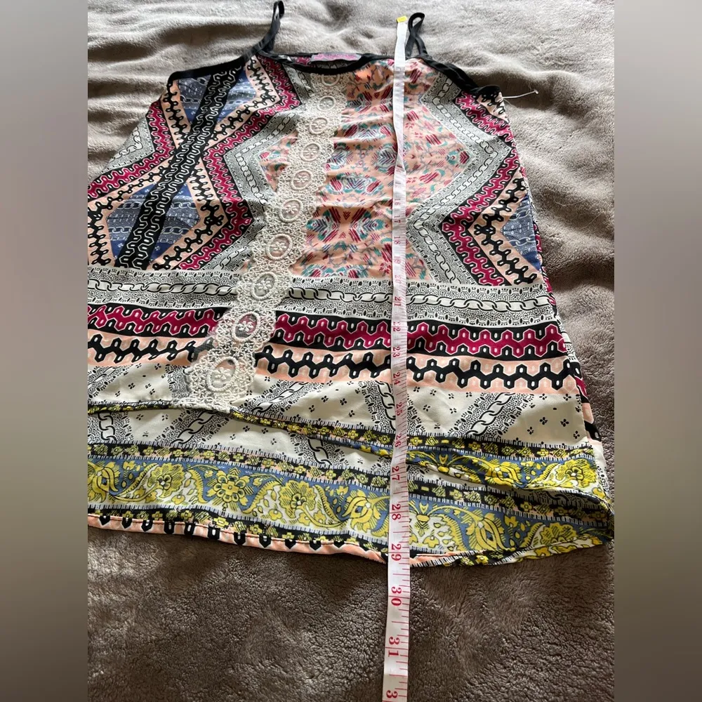 KATY BUG FAYE Boho Chic Colorful Rare Vintage Women’s Tank Top Sz Small EUC - Image 7