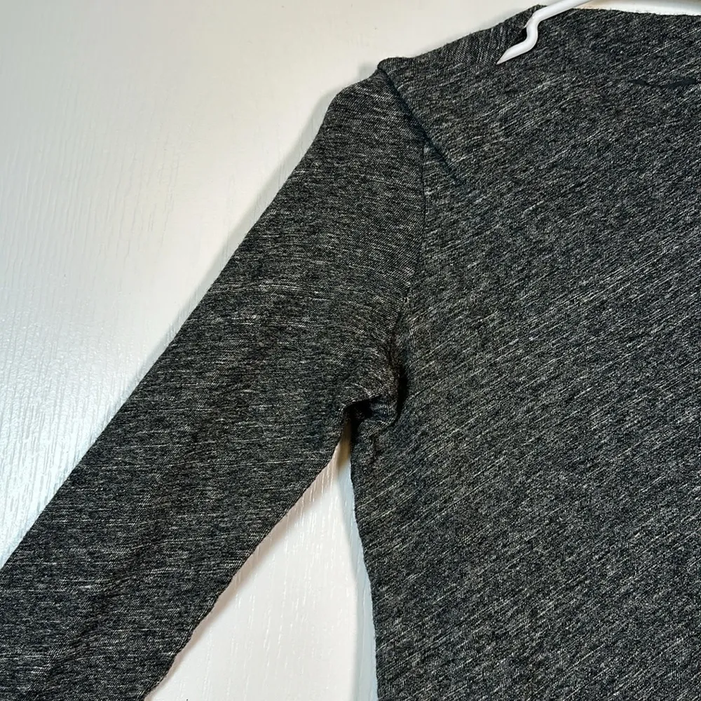 Eileen Fisher Organic Cotton/Wool Blend Gray L/S Blouse Shirt Small EUC #0583-OC - Image 4