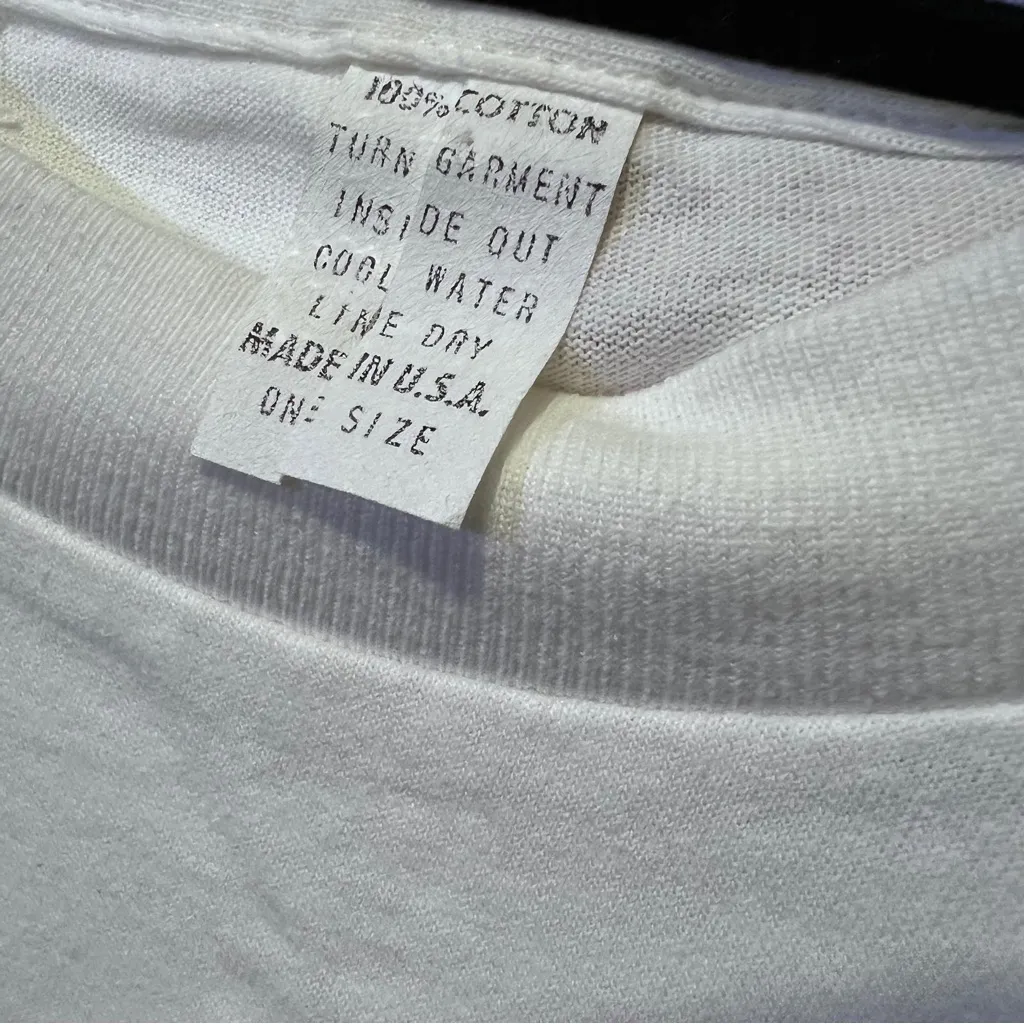 VINTAGE DEADSTOCK CHRISTMAS SANTA SNOWMAN SINGLE STITCH ONE SIZE SHIRT USA :J03: - Image 12