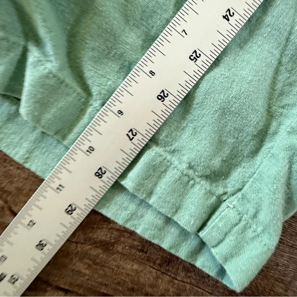 Gap  Pants Women Large Green Linen Blend Pull On Drawstring Casual Comfortable - Image 4