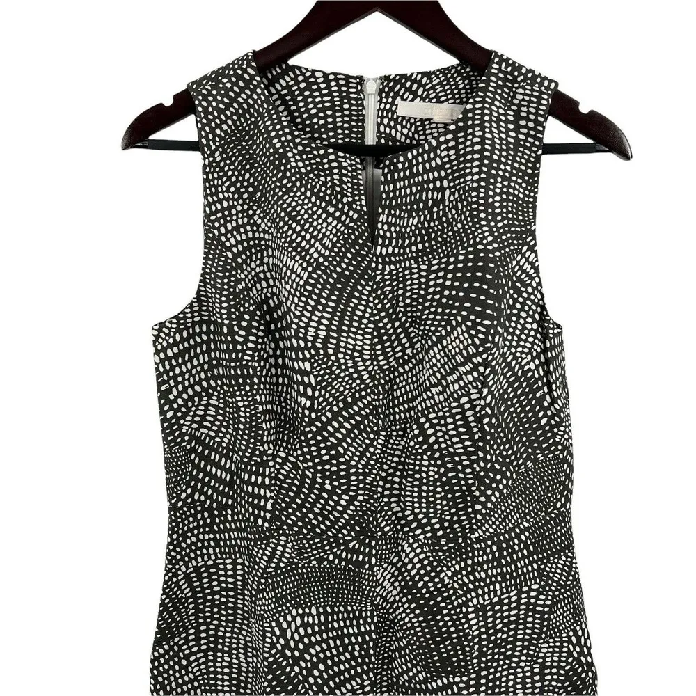 NORDSTORM COLLECTION Print Silk & Linen A-Line Dress Size 4 - Image 4