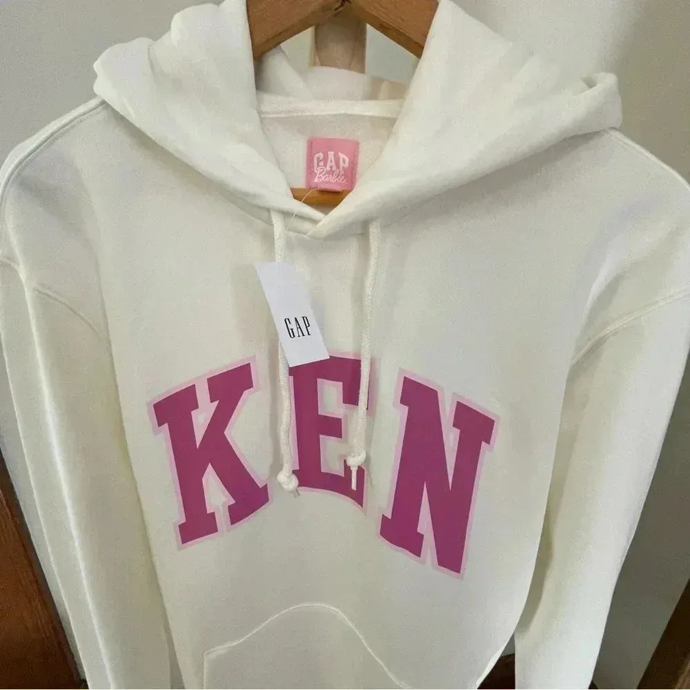 Gap‎ Barbie Ken Graphic Hoodie Medium - Image 8