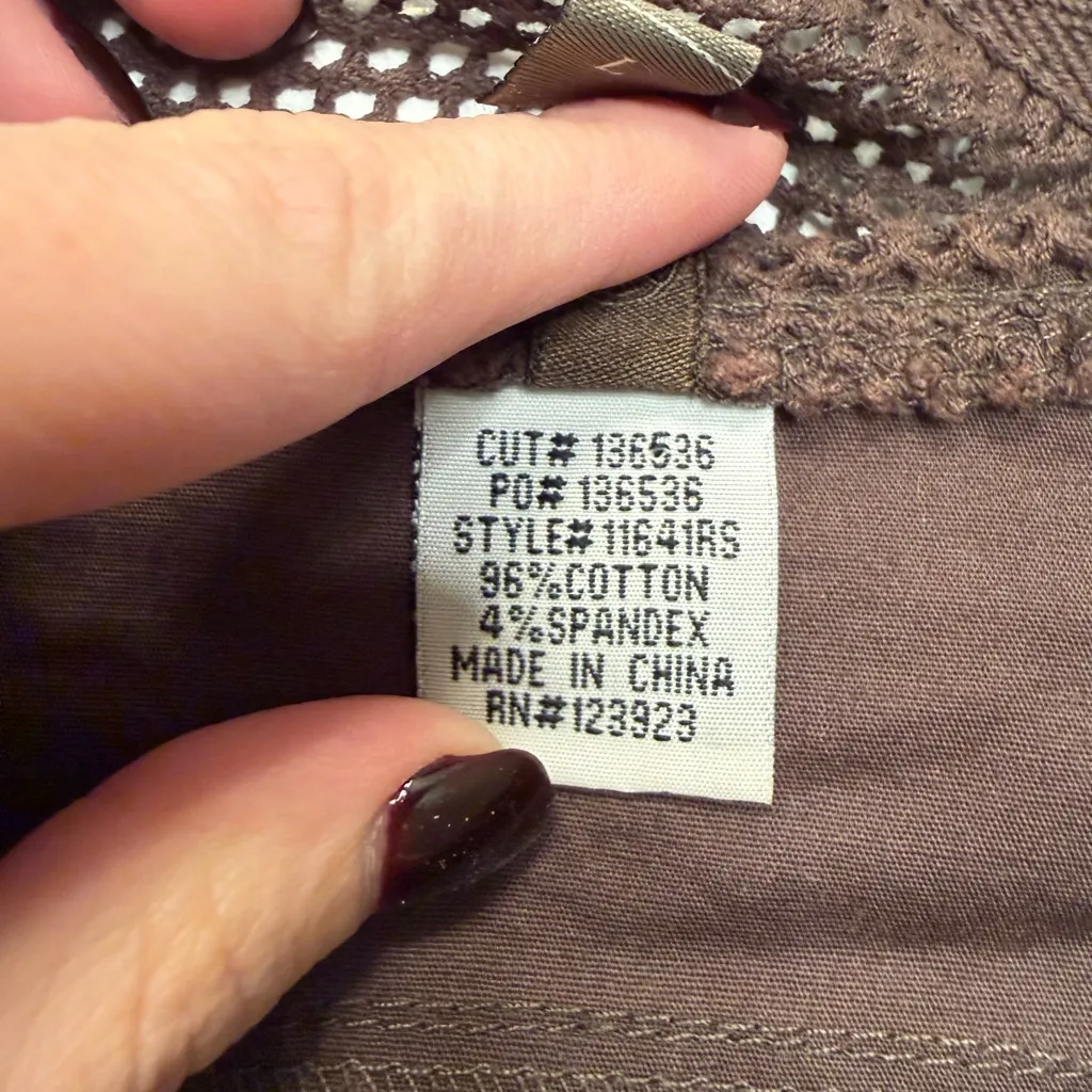 XCVI Brown 3/4 Sleeve Lightweight Jacket Size Large - Image 3