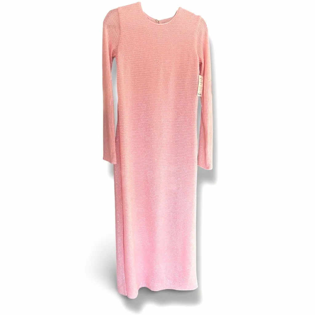 Women's Show Me Your Mumu Maddison Pink Sequin Long Sleeve Maxi Dress S - Image 4