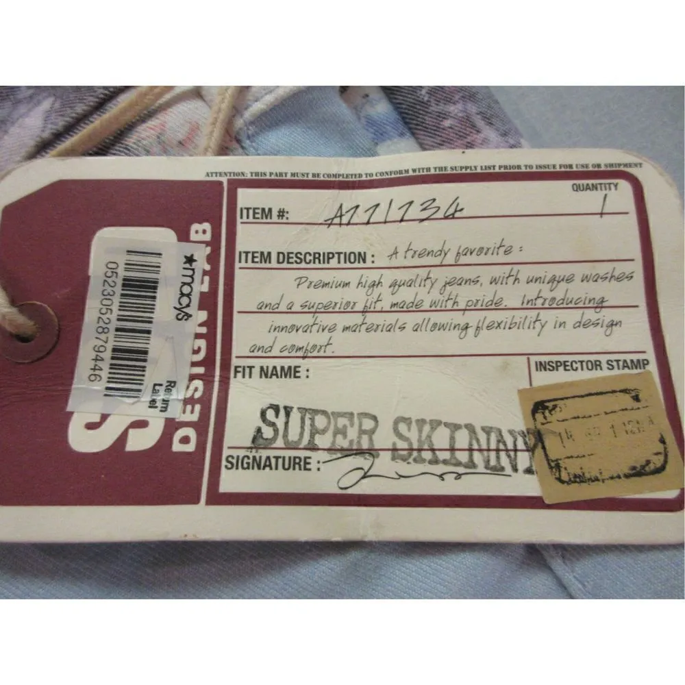 Sold Lab Design jeans super skinny sz 26 or sz 2 NWT Blue - Image 5