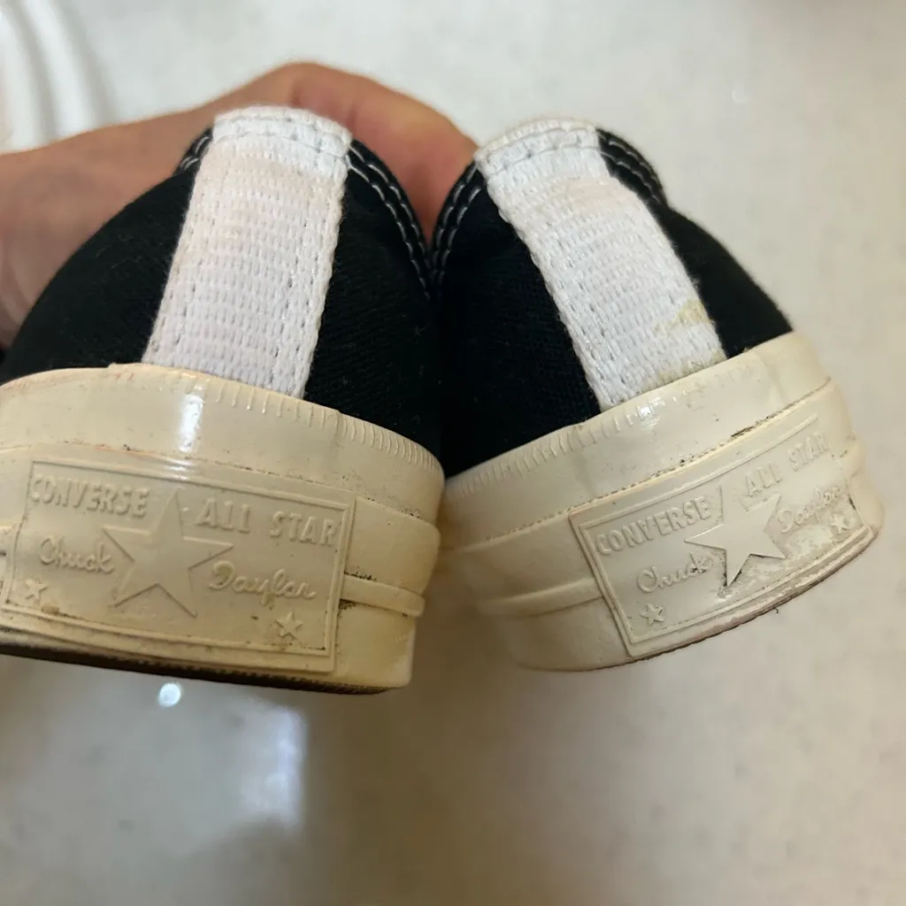 CDG x Converse PLAY low Rise sneaker Black Size 6 - Image 6