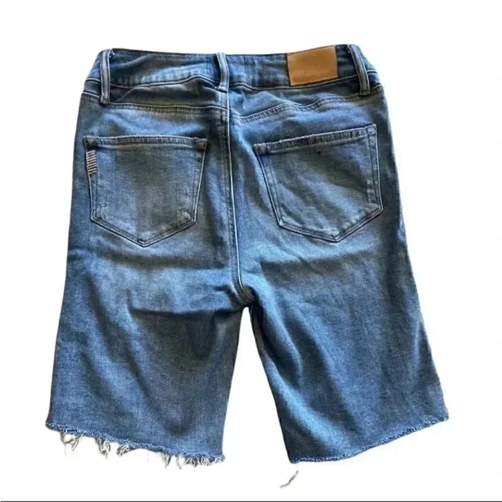 Paige Jax Knee Women Short Raw Hem Pockets Jeans SZ 25 - Image 3