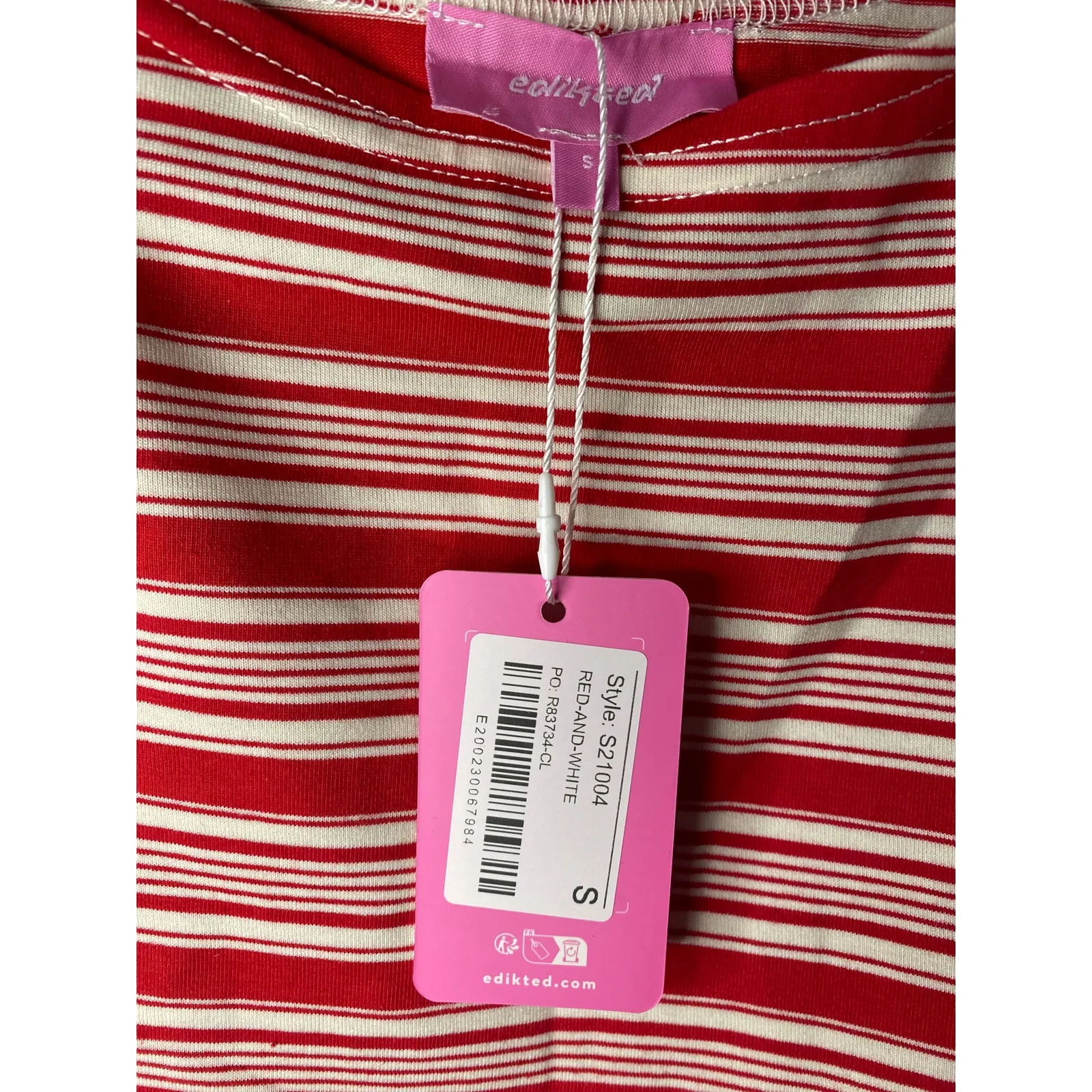 New Edikted Glennon Striped Tank Top, Size Small - Image 3