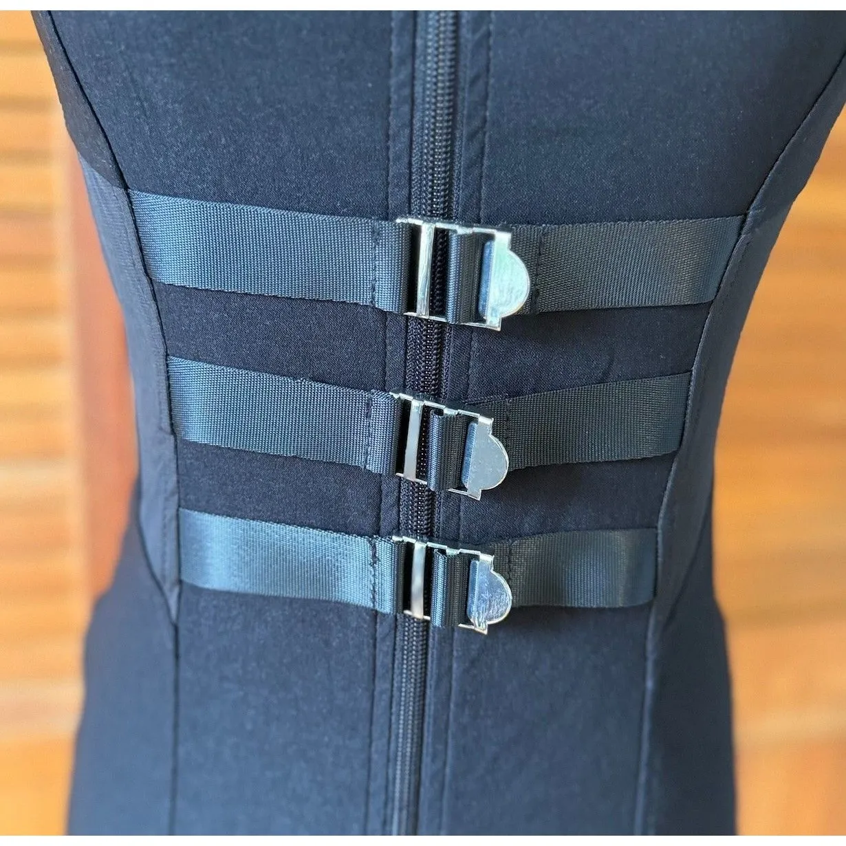 Killstar Punk Goth Cyber Pinup Y2K Buckle & Mesh Black Dress XS - Image 3