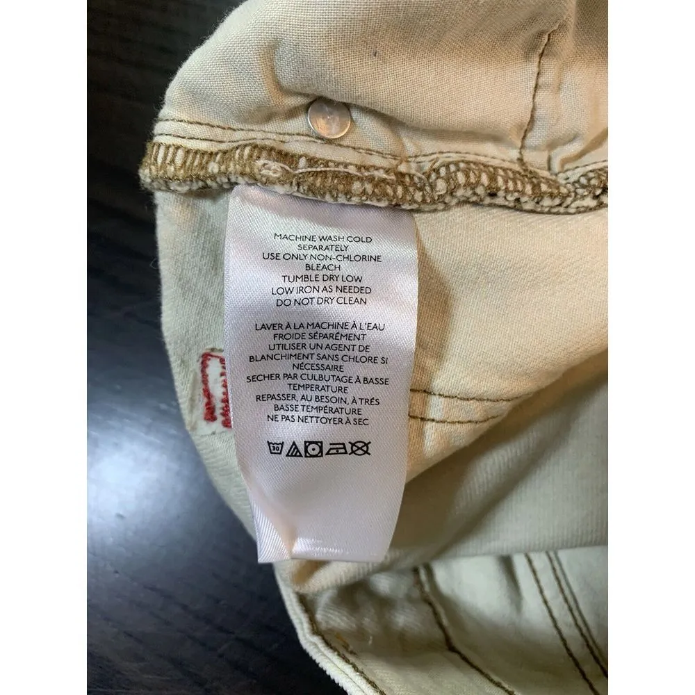 BDG A Line Denim Jean Shorts Womens 28 White Cut Off Raw Hem Festival Minimalist - Image 5