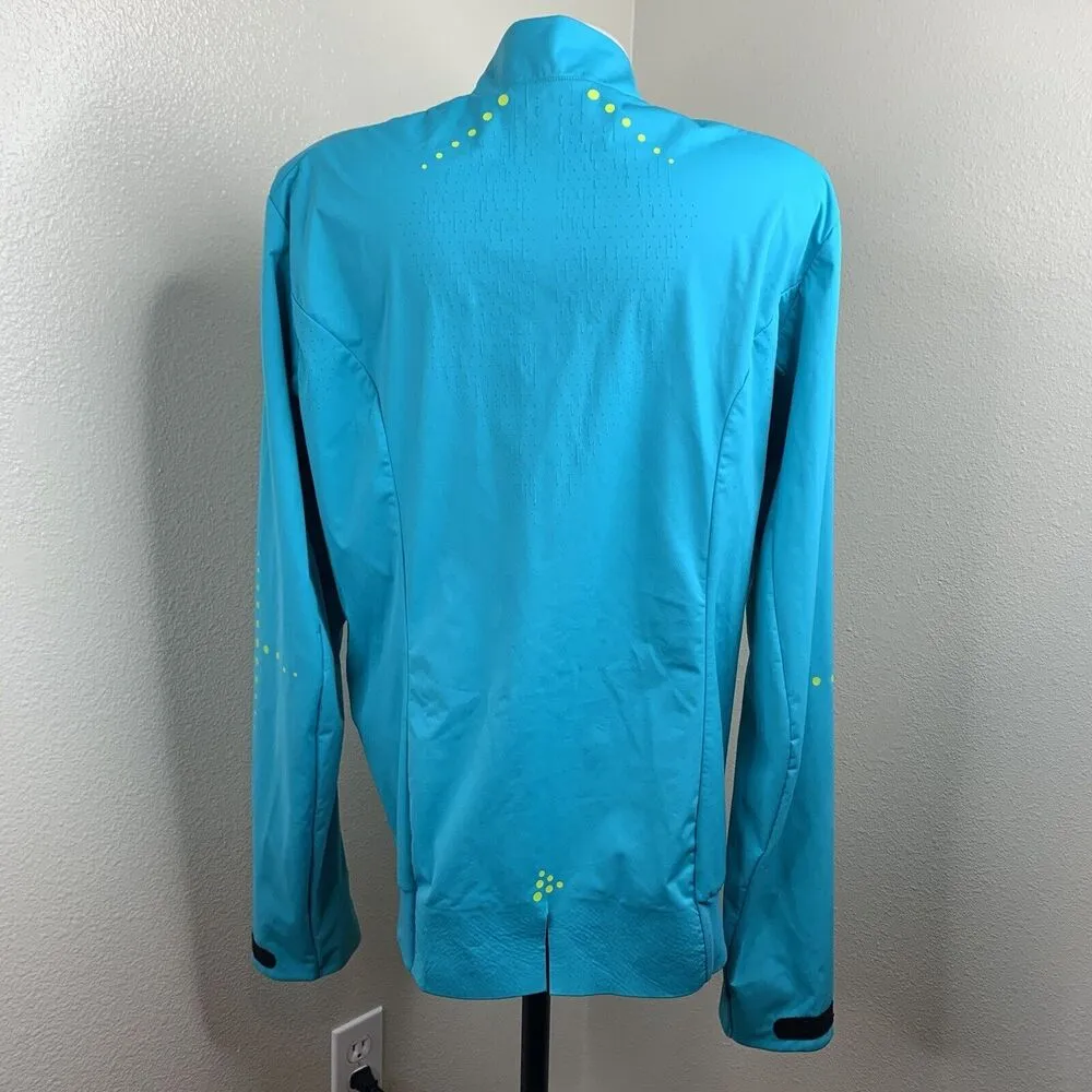 Craft Cycling Full Zip Vent Air Wind Jacket Women’s Sz M Turquoise Blue *flaws Size M - Image 5